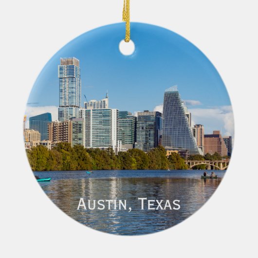 Austin Silhouette, Texas Ornament (Achterkant)