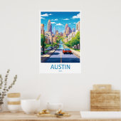 Austin Ski Nationaal Vintage Poster Park Reizen (Keuken)
