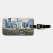 Austin Skyline Bagagelabel (Voorkant horizontaal)