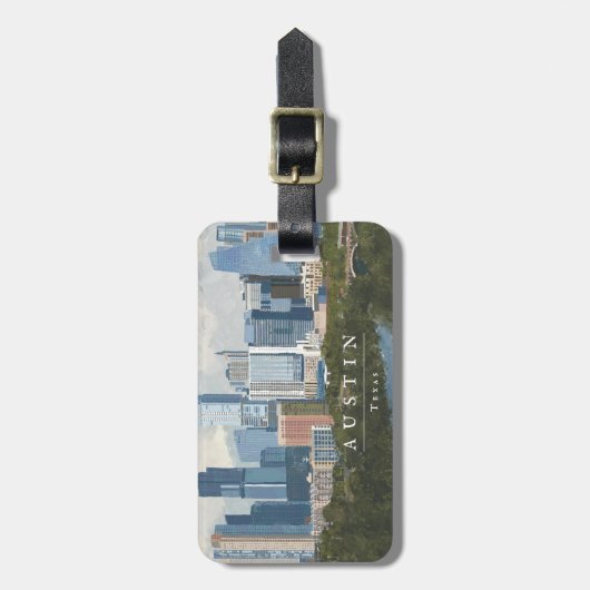 Austin Skyline Bagagelabel (Voorkant verticaal)