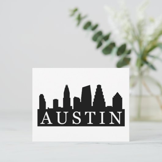 Austin Skyline Briefkaart (Staand voorkant)