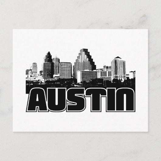 Austin Skyline Briefkaart (Voorkant)