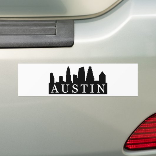 Austin Skyline Bumpersticker (Op auto)