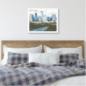 Austin Skyline Canvas Afdruk (Insitu (Slaapkamer))