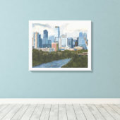Austin Skyline Canvas Afdruk (Insitu (Houten vloer))