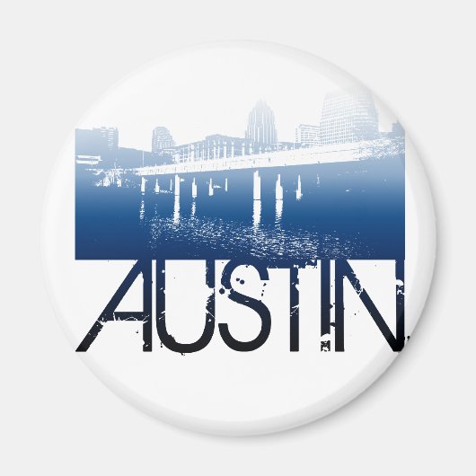 Austin Skyline Design Magneet (Voorkant)