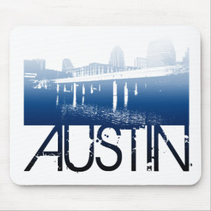 Austin Skyline Design Muismat
