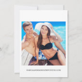 Austin Skyline Destination Wedding Invitation Kaart (Achterkant)