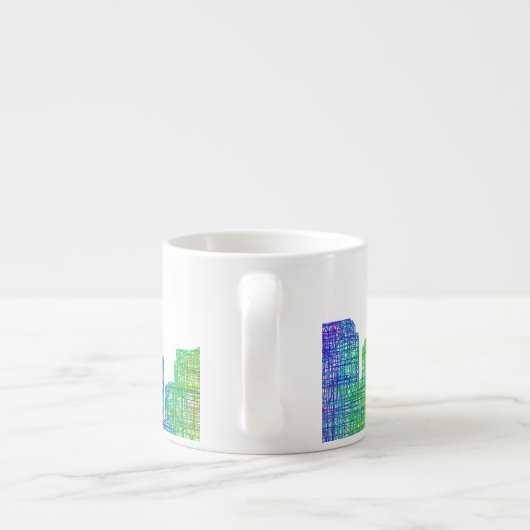 Austin skyline espresso kop (Achterkant)