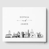 Austin Skyline Huwelijk Gastenboek (Achterkant)