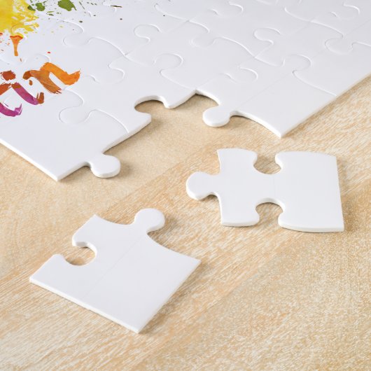 Austin skyline in watercolor legpuzzel (Zijkant)