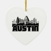 Austin Skyline Keramisch Ornament (Voorkant)