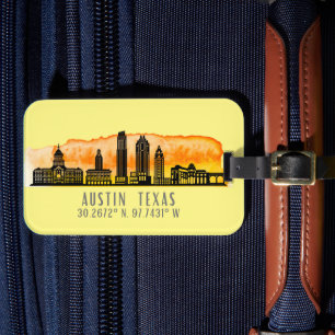Austin Skyline Latitude Bagagelabel