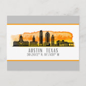 Austin Skyline Latitude Briefkaart (Voorkant)
