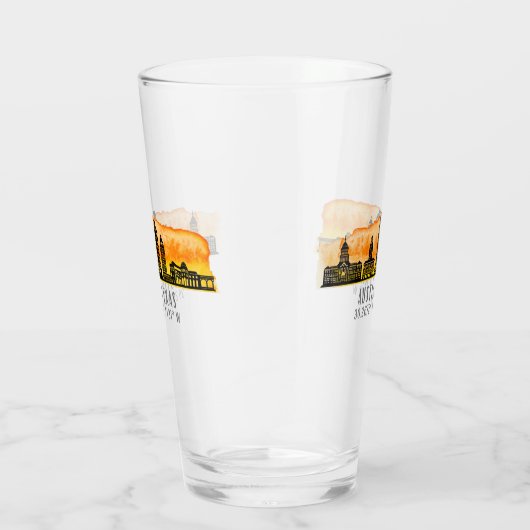 Austin Skyline Latitude Glas (Rechts)