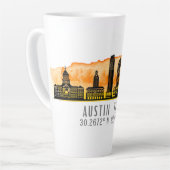 Austin Skyline Latitude Latte Mok (Linkerhoek)