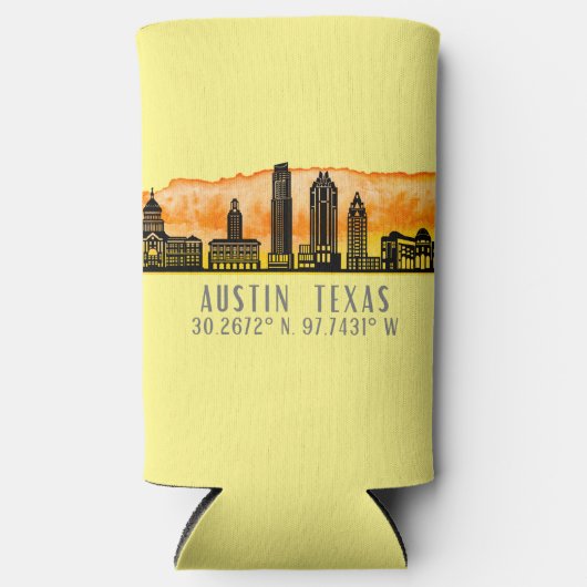 Austin Skyline Latitude Seltzer Blikjeskoeler (Voorkant)