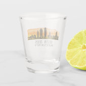 Austin Skyline Latitude Shot Glas (Achterkant)