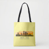 Austin Skyline Latitude Tote Bag (Voorkant)