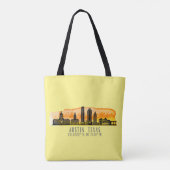 Austin Skyline Latitude Tote Bag (Achterkant)