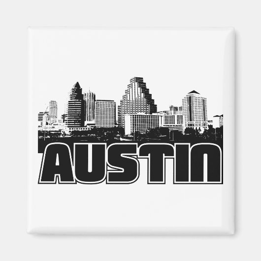 Austin Skyline Magneet (Voorkant)