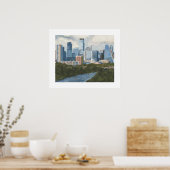 Austin Skyline Painted Art Print (Keuken)
