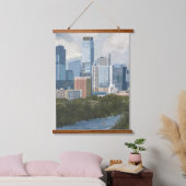Austin Skyline Painted Art Print Hangend Wandkleed (Slaapkamer)