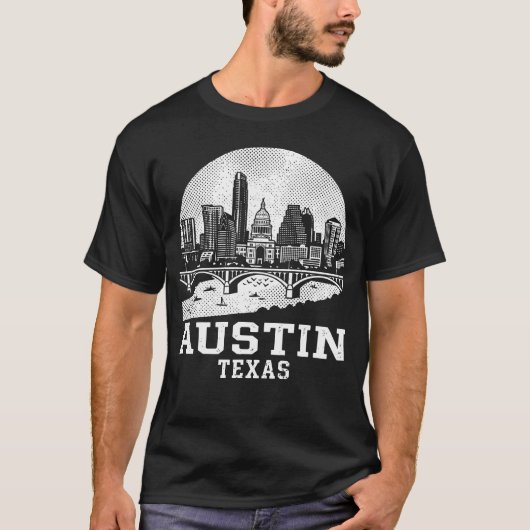 Austin Stad Texas T-shirt (Voorkant)