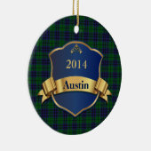 Austin Tartan Pset Custom Ornament (Rechts)