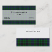 Austin Tartan Pset Custom Visitekaartje (Voorkant / Achterkant)