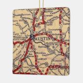 Austin Texas 1926 Map Keramisch Ornament (Links)