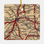 Austin Texas 1926 Map Keramisch Ornament (Voorkant)