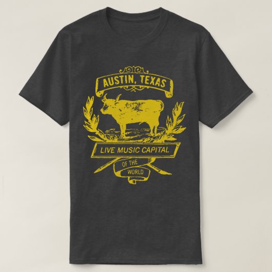 Austin Texas 1 T-shirt (Design voorkant)