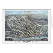 Austin, Texas Antiek Luchtfoto Stadsplattegrond va (Voorkant Horizontaal)