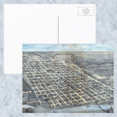 Austin, Texas Antiek Luchtfoto Stadsplattegrond va Briefkaart