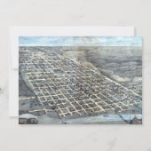 Austin, Texas Antiek Luchtfoto Stadsplattegrond va Kaart (Voorkant)