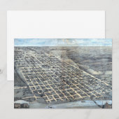 Austin, Texas Antiek Luchtfoto Stadsplattegrond va Kaart (Voorkant / Achterkant)