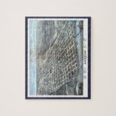 Austin, Texas Antiek Luchtfoto Stadsplattegrond va Legpuzzel (Verticaal)