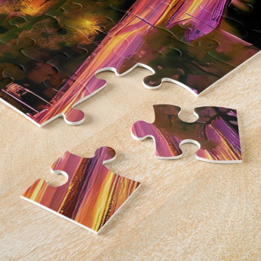 Austin Texas Art 2 Fotopuzzel Skyline Art Austin Legpuzzel (Zijkant)