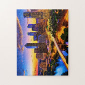 Austin Texas Art 3 Fotopuzzel Skyline Art Austin Legpuzzel (Verticaal)