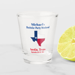 Austin Texas Bachelor Party Favor Weekend Shot Glas