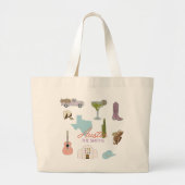 Austin Texas Bachelorette bruiloft Grote Tote Bag (Voorkant)
