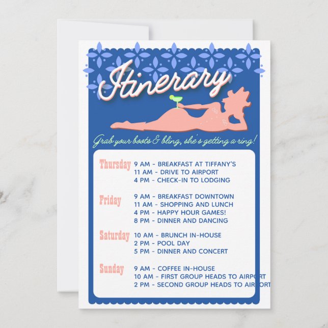 Austin Texas Bachelorette Weekend Itinerary (Achterkant)