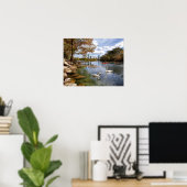Austin, Texas Barton Creek/Ladybird Lake Skyline Poster (Thuiskantoor)