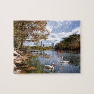 Austin, Texas Barton Creek/Ladybird Lake Swans Legpuzzel