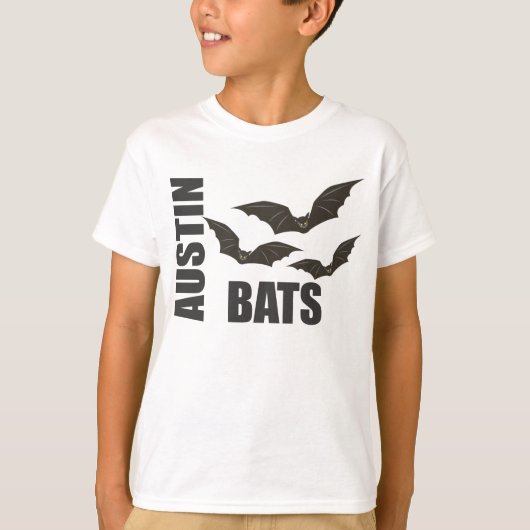 Austin Texas Bats Tshirt (Voorkant)