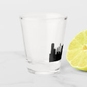 Austin Texas, beroemde steden skyline Shot Glass Glas (Links)