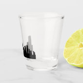 Austin Texas, beroemde steden skyline Shot Glass Glas (Rechts)