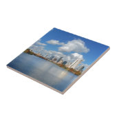 Austin Texas Boardwalk - Ladybird Lake - Skyline Tegeltje (Zijkant)