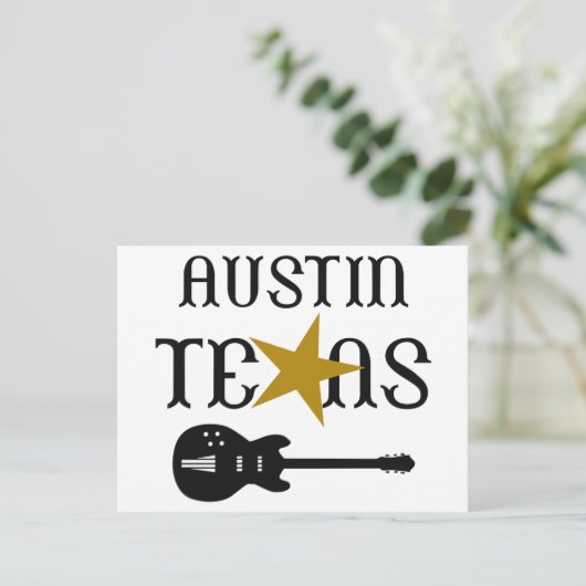 Austin Texas Briefkaart (Staand voorkant)